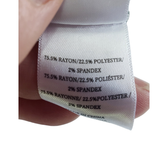 Rails Women's Heather Gray Tie Rayon Blend Knit Top V Neck Size XS Coastal - Picture 6 of 7